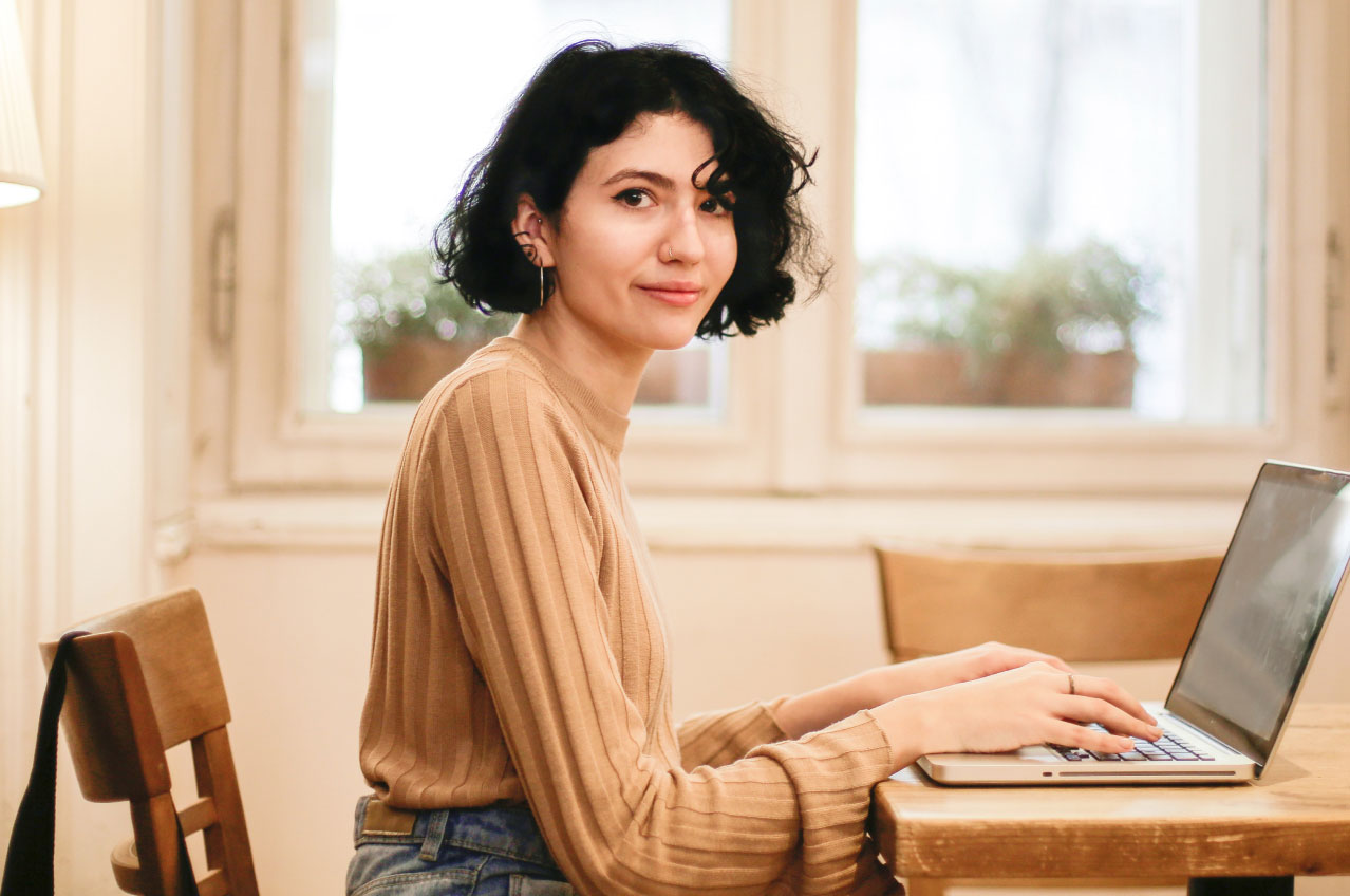 Woman Working on Laptop 2