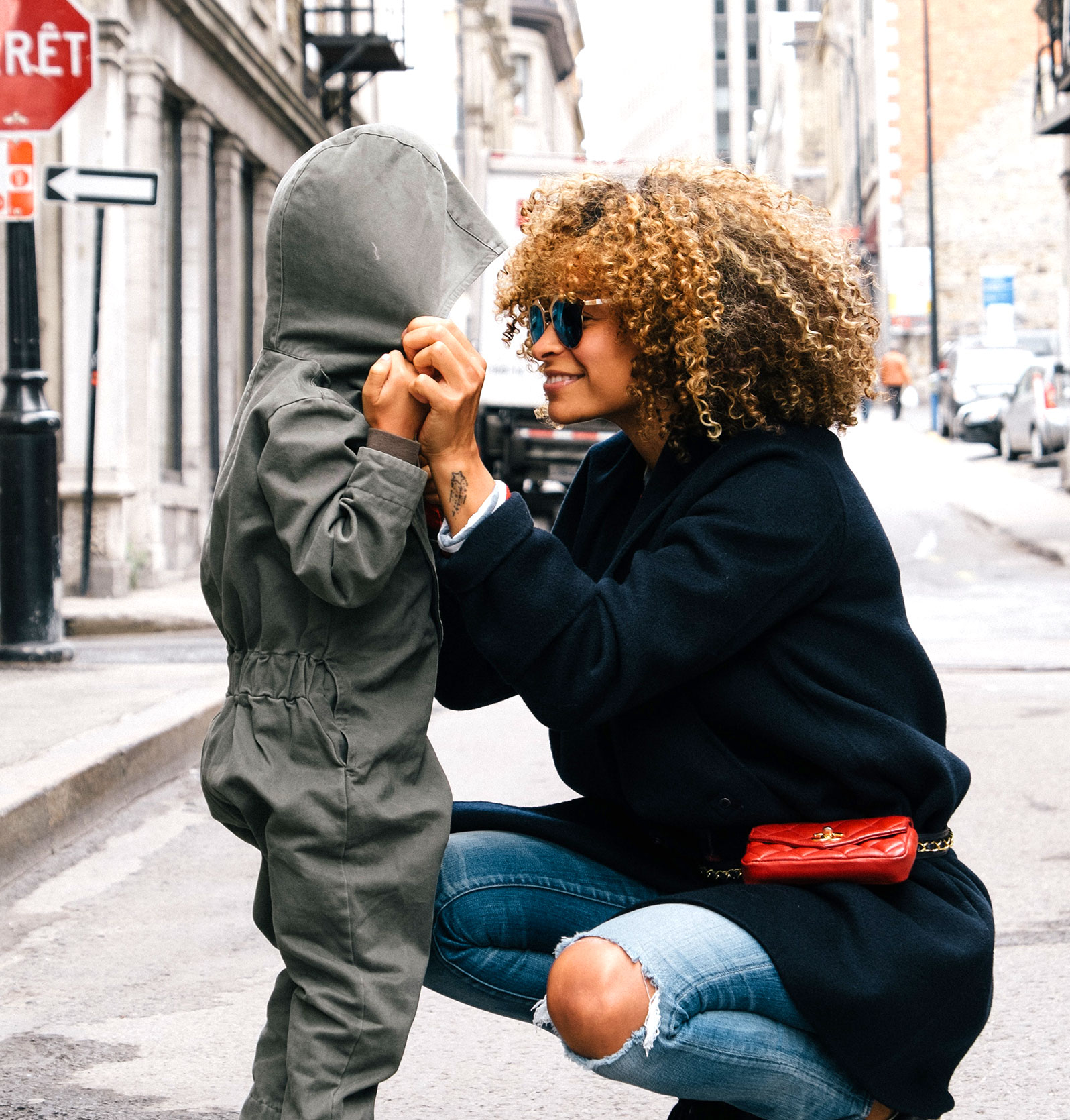 Mother and Child in the Street